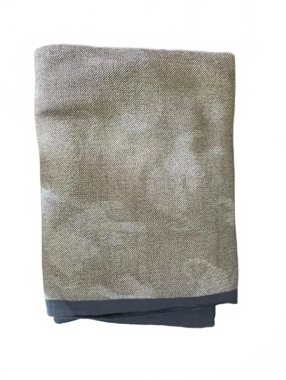 Rachel Zoe Medium Weight 100% Cotton Animal Tiger Throw Blanket w/ Contrast Edge
